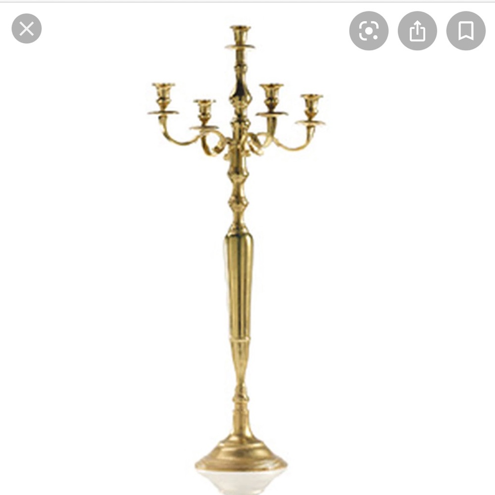 COPY - COPY - Accent Decor Gold Candelabra